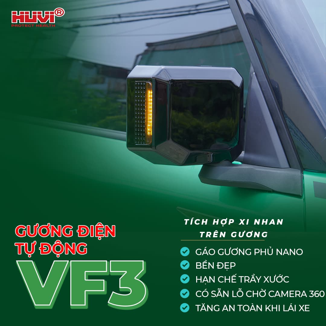 Gương điện Vinfast VF3 2023-2025 Huvi